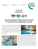 PRESS RELEASE: Take the Summer Plunge Into Corrosion Control for Pool Automation Systems